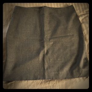 Gray pencil skirt
